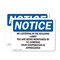 Signmission No Loitering In The Building Lobby You Are OSHA Notice Sign, Plastic, 14in W x 10in L, 2PK OS-2PACK-NS-P-1014-L-14687 - alternate 1